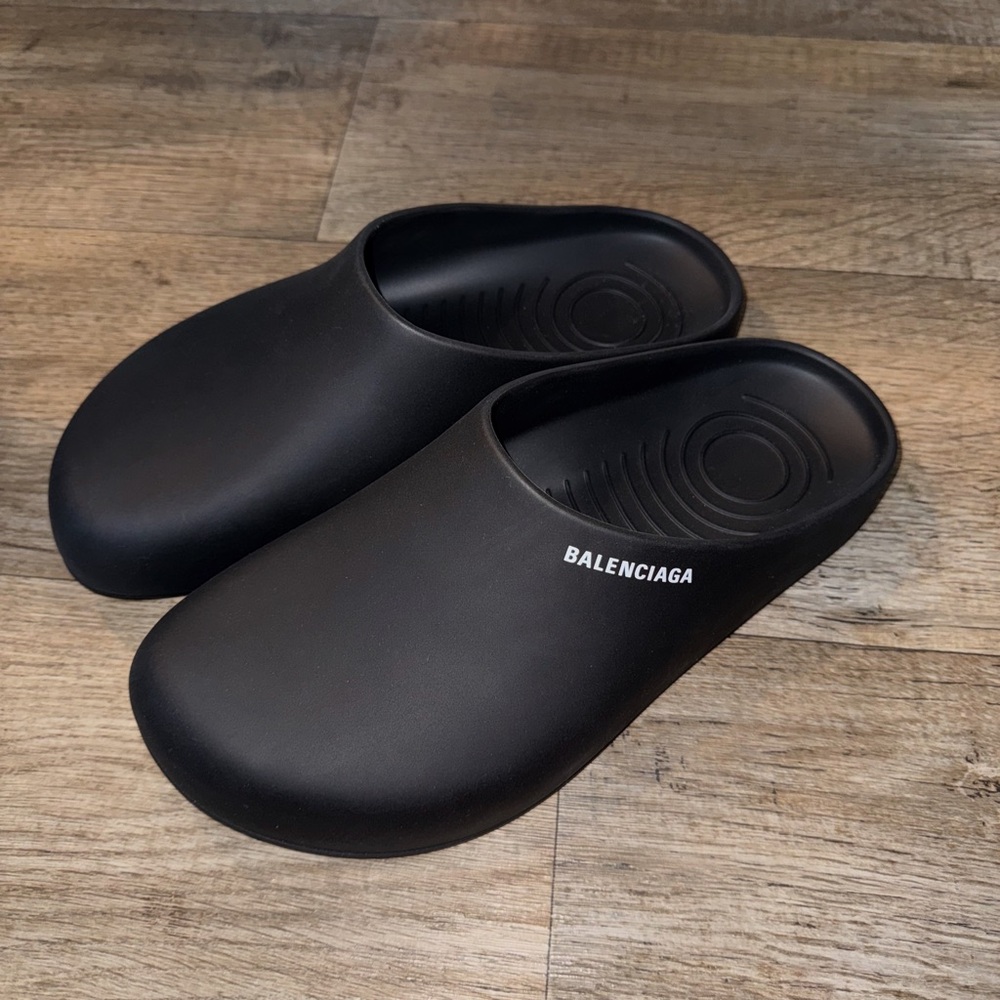 Balenciaga Black Slip-Ons